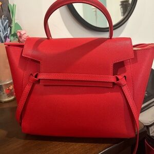 Chic Red Satchel Bag